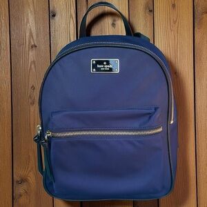 KATE SPADE Navy Nylon Backpack